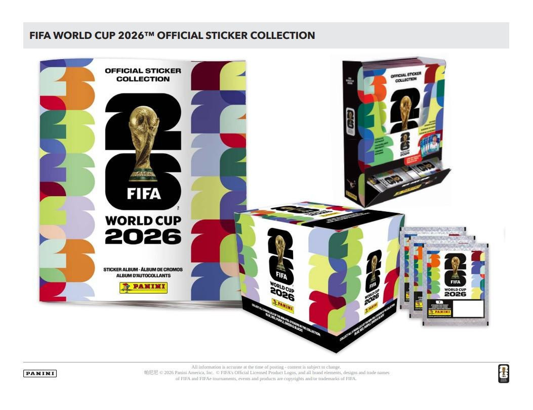 Kit Família FIFA World Cup 2026 com 2 Álbuns + 200 Figurinhas